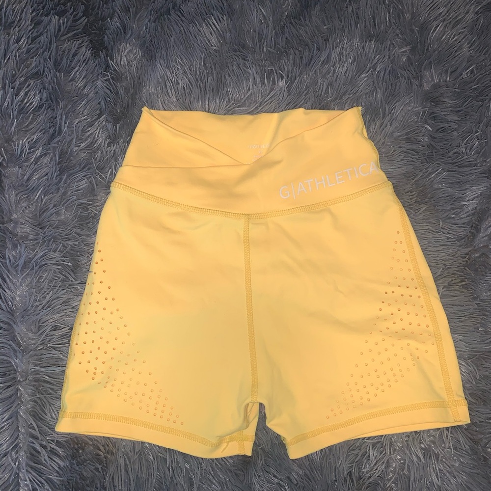 G Athletica yellow shorts